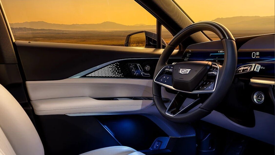 The Cadillac Lyriq has a beautiful steering wheel