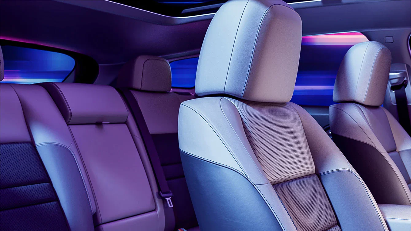 Two rows of seats in the 2024 Honda Prologue