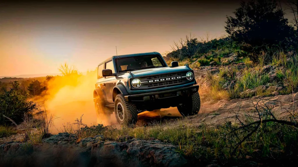 The 2024 Ford Bronco on the move