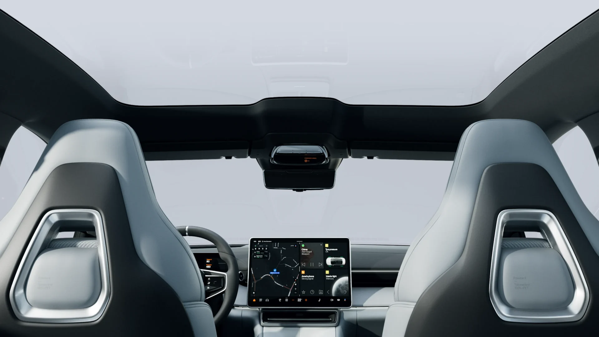 Interior of the polestar 4