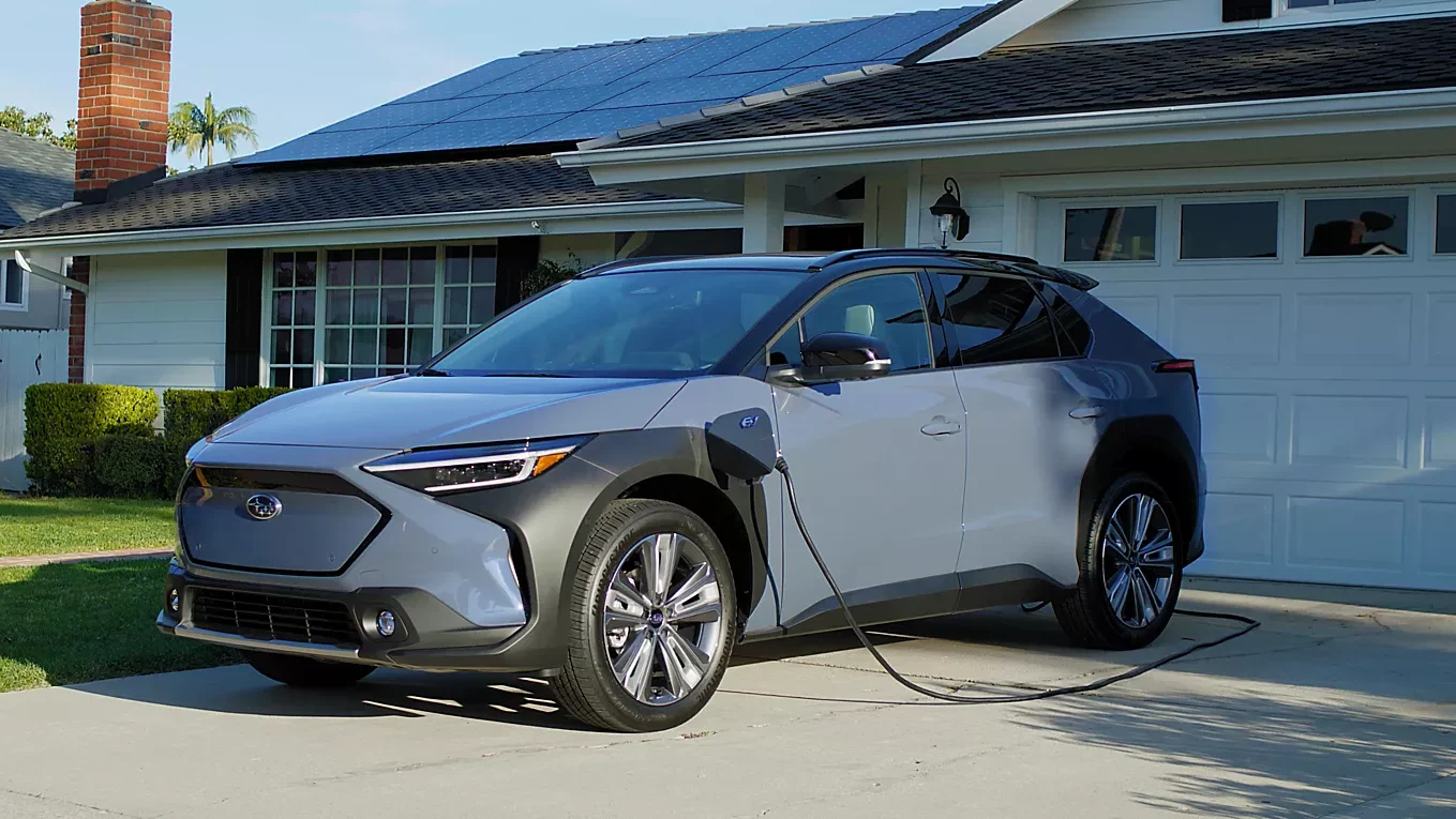 The 2024 Suburu Solterra Charging