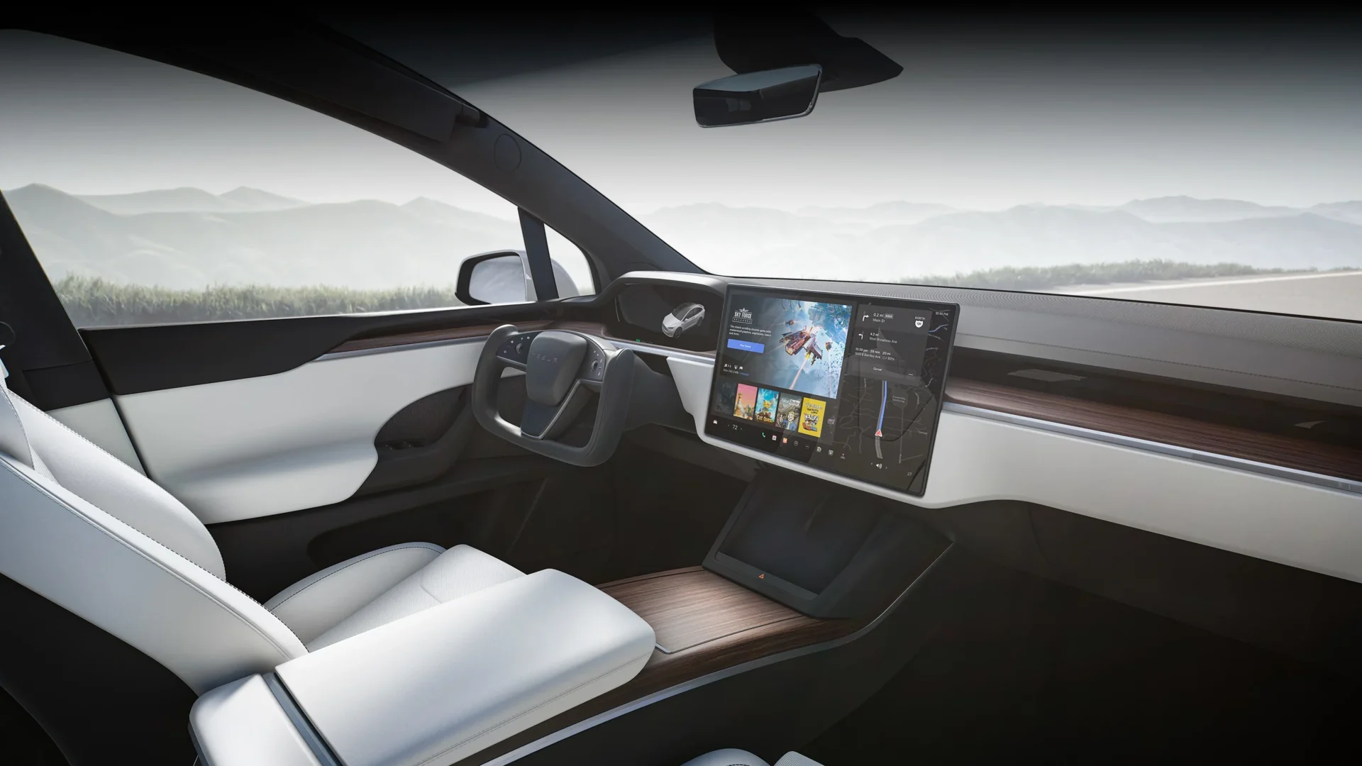 The Tesla Model X Interior