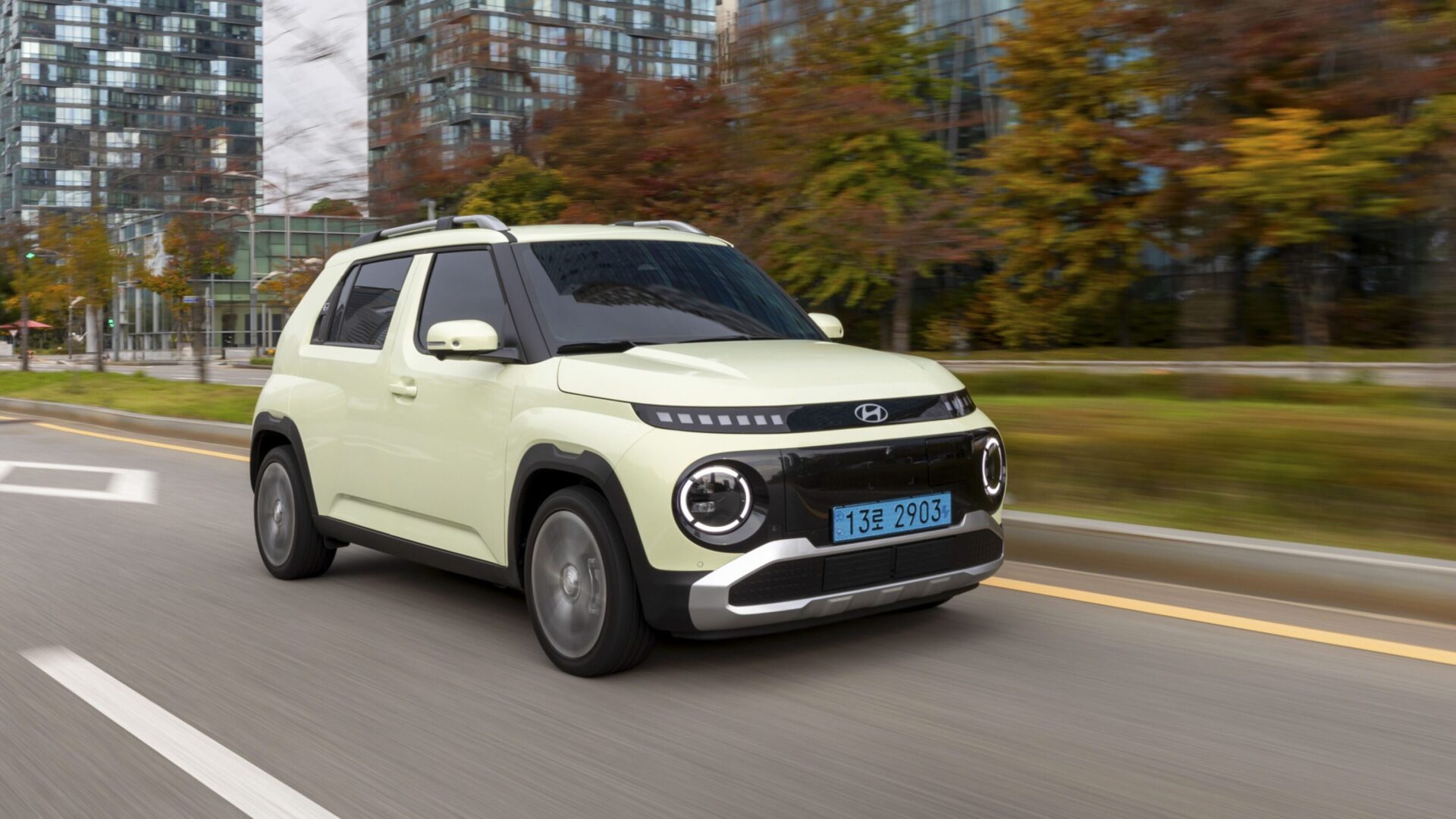 2025 Hyundai Inster on the move