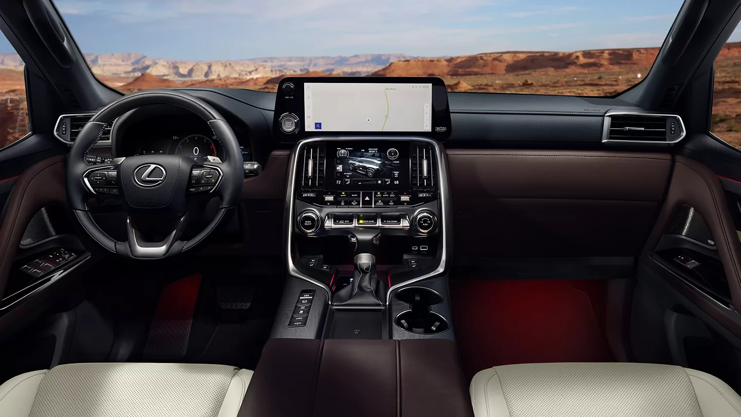 The Lexus 700h dashboard