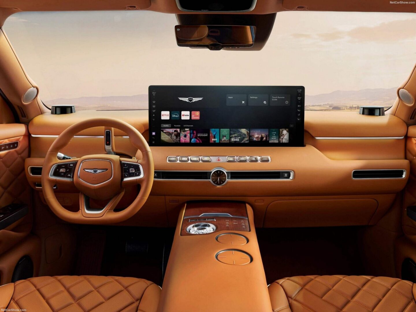 View of the GV90 dashboard