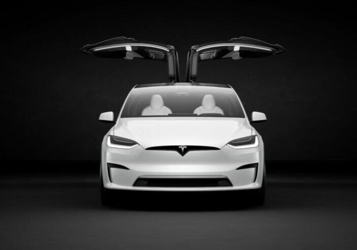 The Tesla Model X Front View